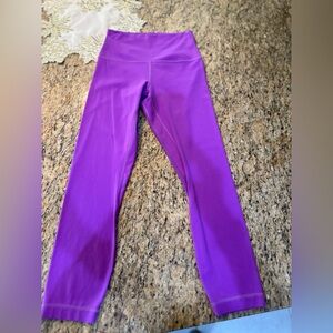 Purple cropped legging 25’ inseam